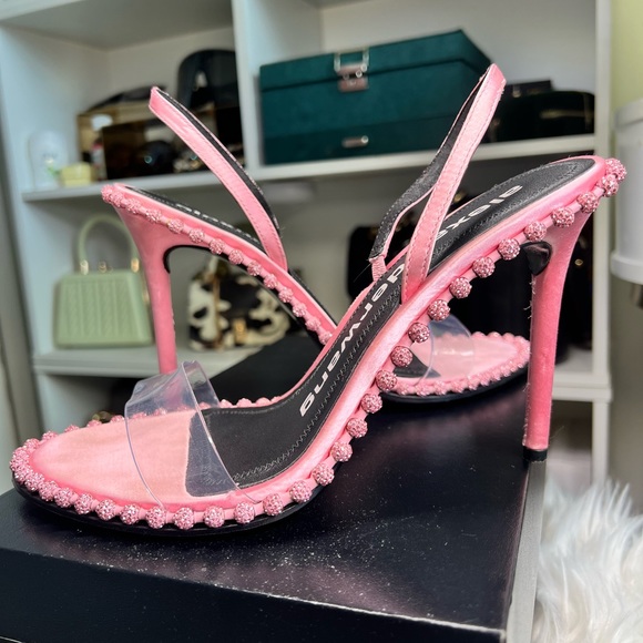 Alexander Wang Pink and Clear Sandals - Picture 1 of 9